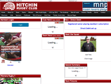 Tablet Screenshot of hitchinrugby.com